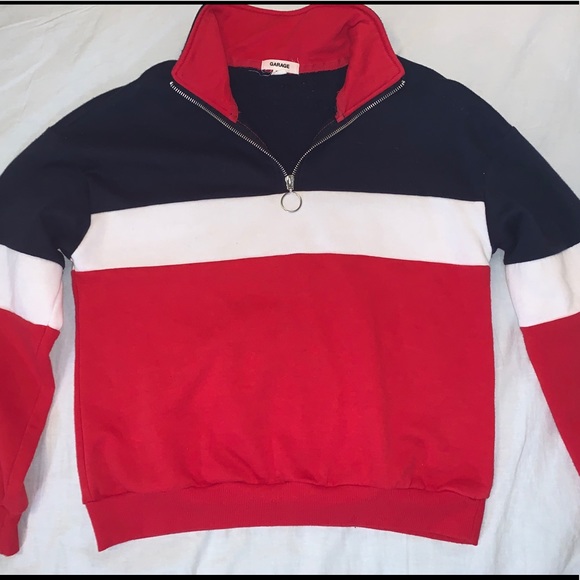 Garage half zip sweatshirt - Picture 1 of 4